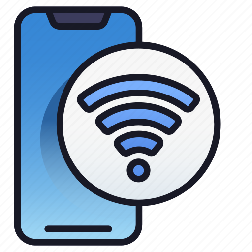 Lineal, mobile, wifi, internet, network, application icon - Download on Iconfinder