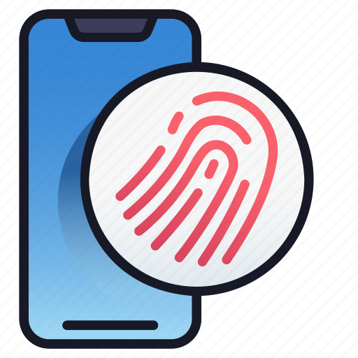 Lineal, mobile, fingerprint, scanner, security, technology icon - Download on Iconfinder
