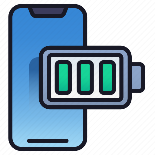 Lineal, mobile, battery, energy, application, power icon - Download on Iconfinder