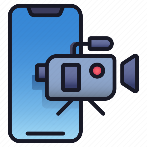 Lineal, mobile, vdo, camera, video, application icon - Download on Iconfinder