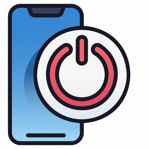Lineal, mobile, on, off, button, turn, switch icon - Download on Iconfinder