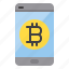 bitcoin, mobile, computer, money 