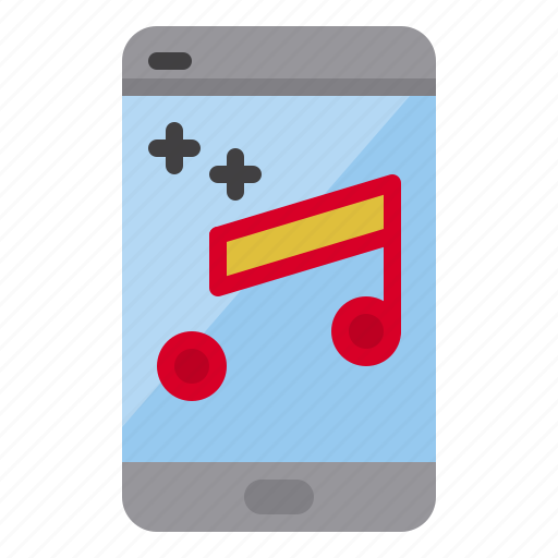 Mobile, music, note, play icon - Download on Iconfinder
