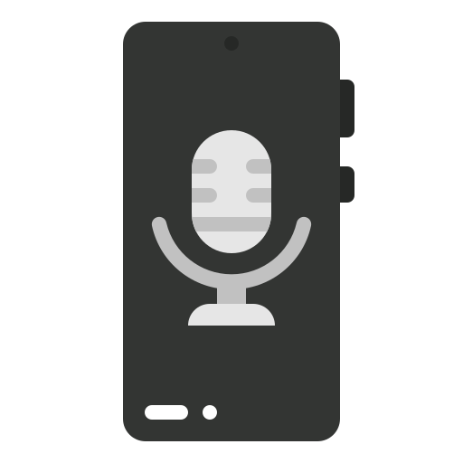 Microphone, ui, voice, recorder, electronics, mobile, phone icon - Free download