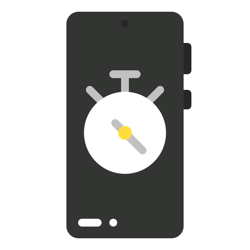 Timer, time, stopwatch, wait, mobile, phone, smartphone icon - Free download