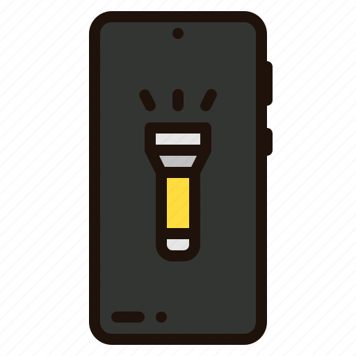 Flashlight, ui, torch, smartphone, illumination, light, cell icon - Download on Iconfinder