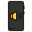volume, sound, audio, ui, mobile, phone, smartphone, cell 