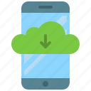 app, cloud, download, mobile, phone, smartphone, storage