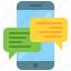 app, messenger, mobile, phone, smartphone, text 