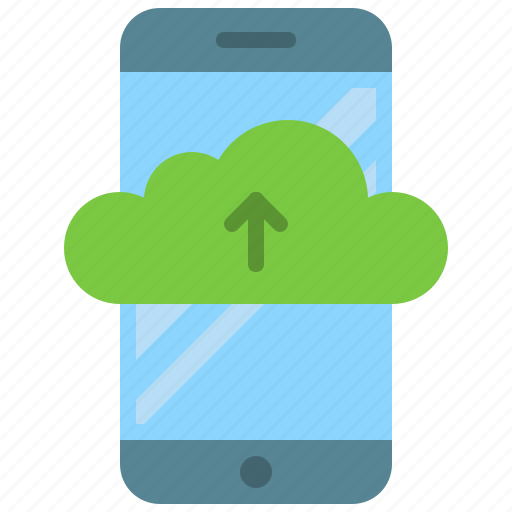 App, cloud, drive, mobile, smartphone, storage, upload icon - Download on Iconfinder