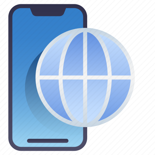 Gradient, mobile, web, browser, internet, network icon - Download on Iconfinder