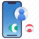 gradient, mobile, call, communication, cellphone, application