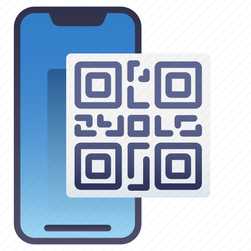 Gradient, mobile, code, scan, qr code, digital, application icon - Download on Iconfinder