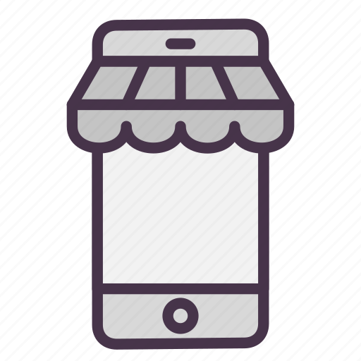 Market, mobile, online store, phone, shopping, store icon - Download on Iconfinder