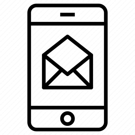 Smartphone, celular, message, letter icon - Download on Iconfinder