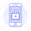 lock, locked, mobile, phone, security, smartphone 