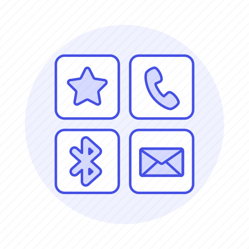 Apps, bluetooth, layout, mail, message, mobile, phone icon - Download on Iconfinder