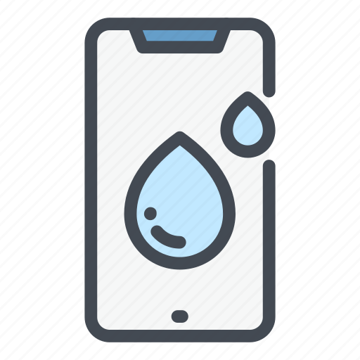 Liquid, mobile, phone, protection, smartphone, water, waterproof icon - Download on Iconfinder