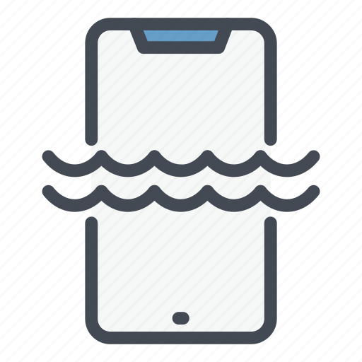 Liquid, mobile, phone, smartphone, water, waterproof icon - Download on Iconfinder