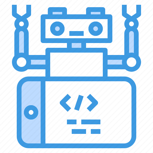 Coding, controller, mobile, phone, robot, technology icon - Download on Iconfinder