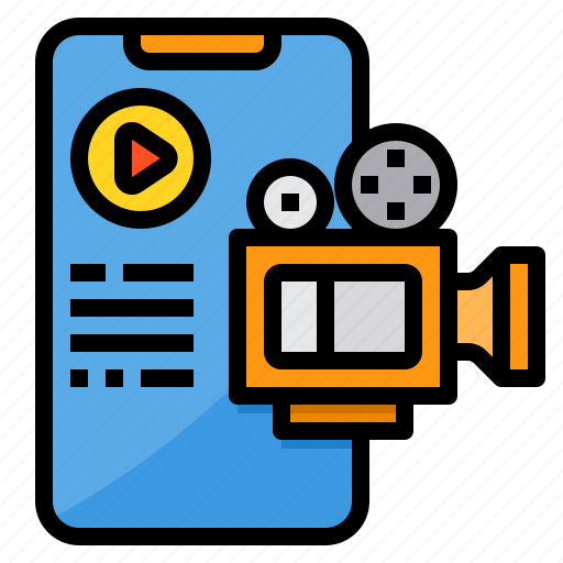Camera, mobile, movie, phone, recorder, technology, video icon - Download on Iconfinder