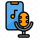 microphone, mobile, music, phone, recorder, recording, voice 