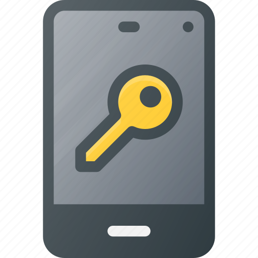 Key, lock, mobile, phone, smart, smartphone icon - Download on Iconfinder