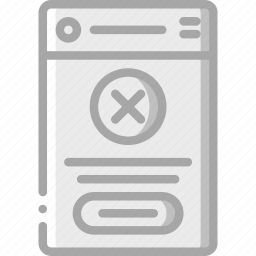 Declined, experience, mobile, smartphone, user, ux icon - Download on Iconfinder