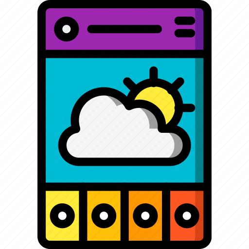 App, experience, mobile, smartphone, user, ux, weather icon - Download on Iconfinder