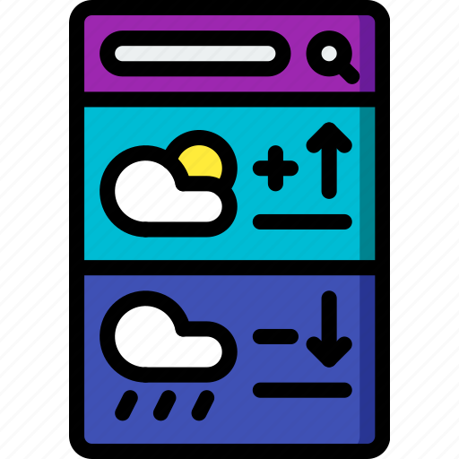 App, experience, mobile, smartphone, user, ux, weather icon - Download on Iconfinder