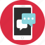 bubble, chat, chatting, mobile, mockup, talk, wireframe 