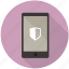 authentication, locked, mobile, private, protect, secure, shield 