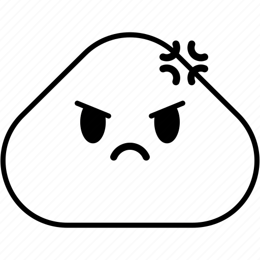 Angry, badmood, anger, emoticon, emoji icon - Download on Iconfinder