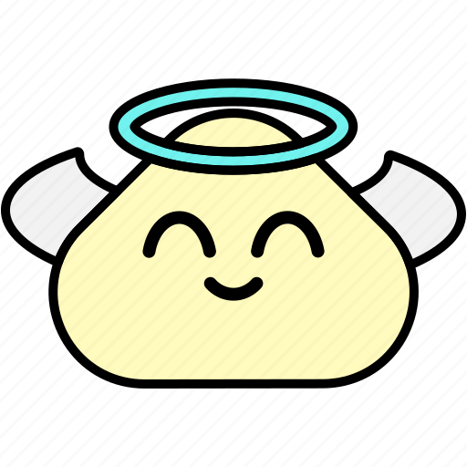Angel, emoji, emoticon, smiley, emotion icon - Download on Iconfinder