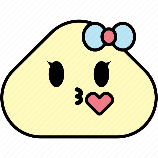 Kiss, kissing, heart, bow, emoji, emoticon icon - Download on Iconfinder