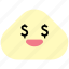 money, finance, emotion, emoji, dollar 