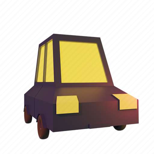 Icon, car, 3d, model, vehicle, transport, technology 3D illustration - Download on Iconfinder