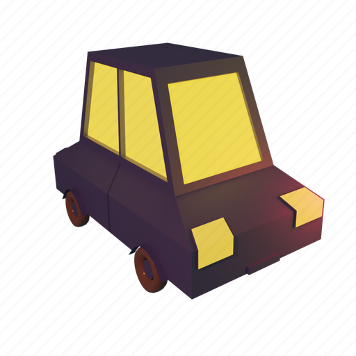 Icon, car, 3d, model, technology, vehicle, transport 3D illustration - Download on Iconfinder