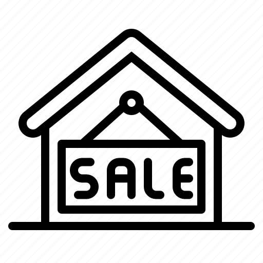 House, sale, real, estate, property, sign, signaling icon - Download on Iconfinder