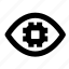 chip, eye, ai, machine learning, automation, neural network, data science, deep learning, artificial brain 