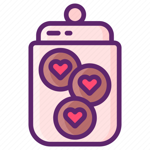 Cookie, jarring, valentine, gift icon - Download on Iconfinder