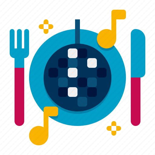 Dinner, and, dancing, party, fun icon - Download on Iconfinder
