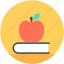 apple, books, education, learning book, reading 