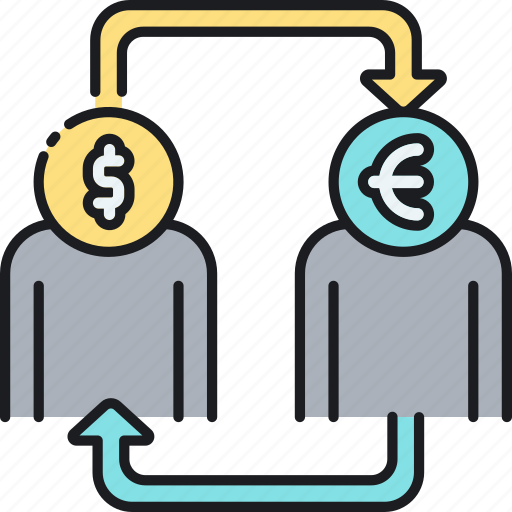 Currency conversion, currency exchange, money exchange icon - Download on Iconfinder