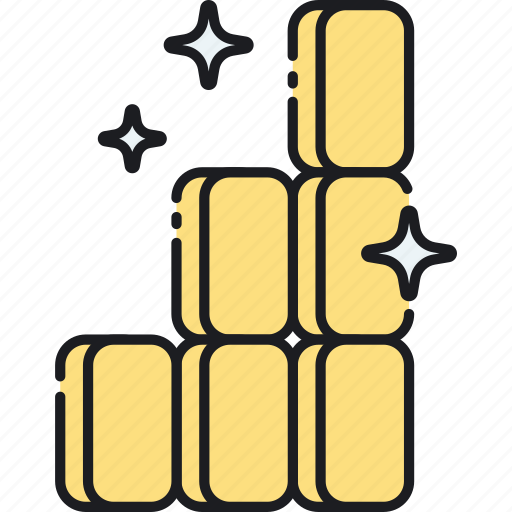 Gold, commodity, rich, bars icon - Download on Iconfinder