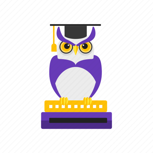 Book, owl, smart, wisdom icon - Download on Iconfinder