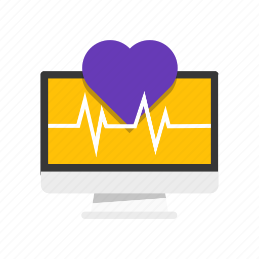 Bit, diagnostic, heart, screen icon - Download on Iconfinder