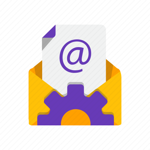 Email, gear, optimization, process icon - Download on Iconfinder