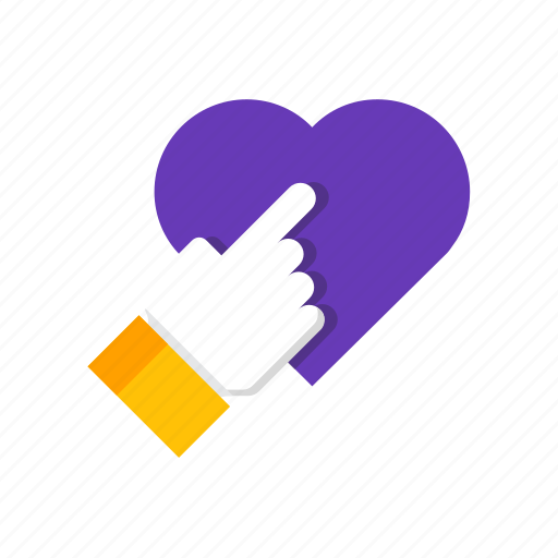 Hand, heart, poke, touch icon - Download on Iconfinder