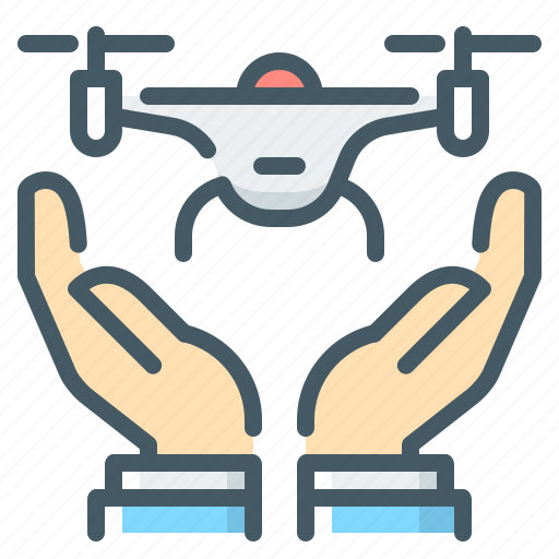 Air, care, drone, hands, quadcopter, quadrocopter, robot icon - Download on Iconfinder